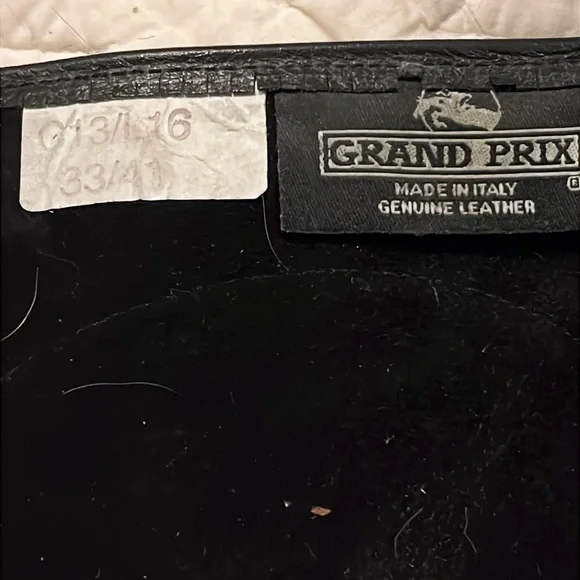 Grand Prix vintage Italy leather half chaps calf 13” , length 16” - Picture 3 of 6